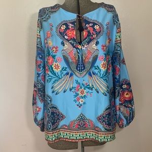 Parrots and Paisley Blouse 🦜